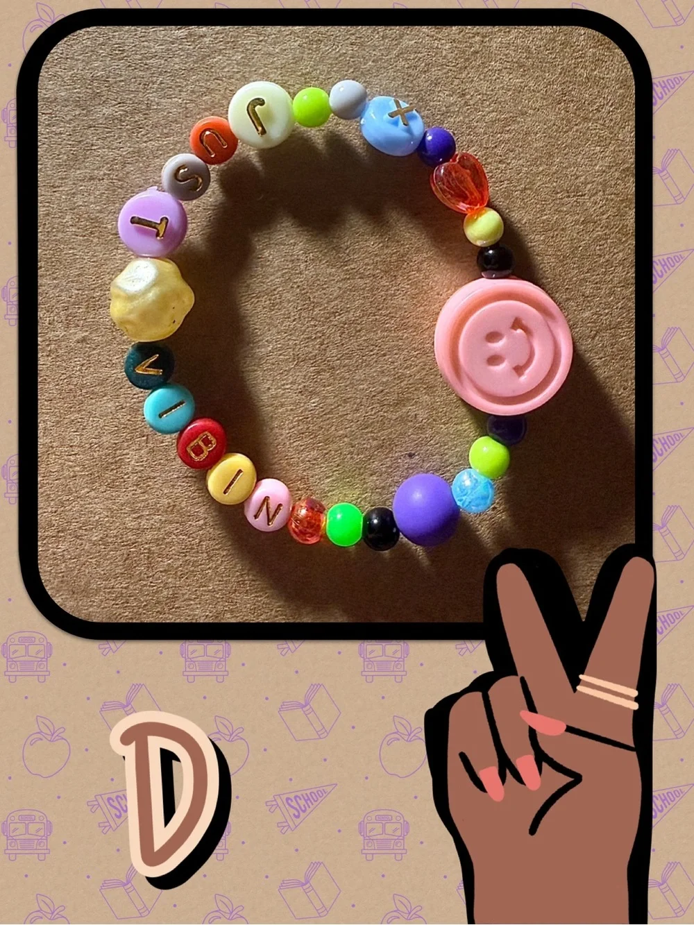 JUST VIBIN’ Beaded Stretch Bracelets for Tween, Teens and Young Adults